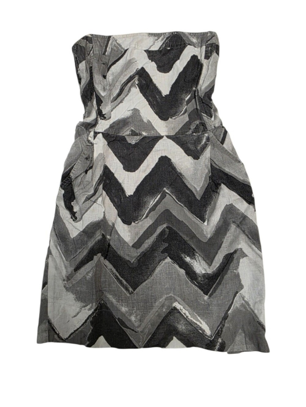 Banana Republic Chevron Print Neutral Dress